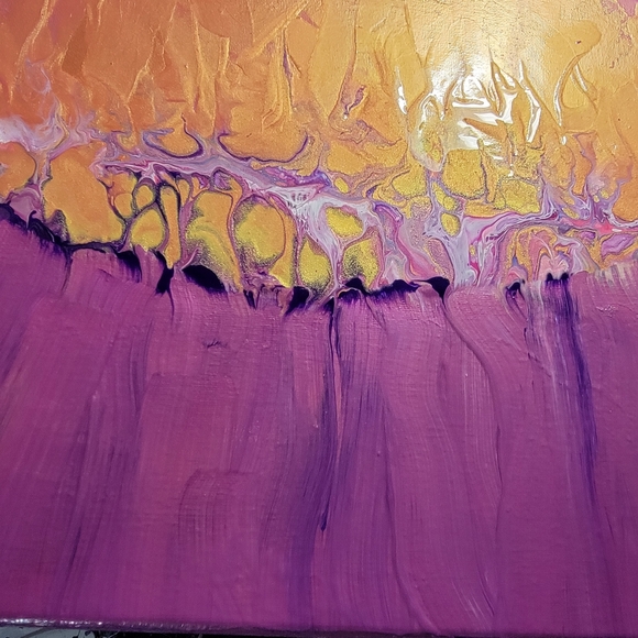 12x12 abstract acrylic painting - Picture 4 of 4
